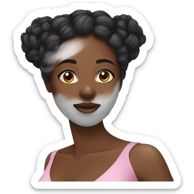 Black girl spa day sticker