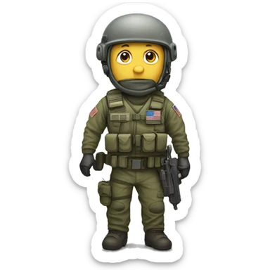 "deployed" keyword as emoji sticker