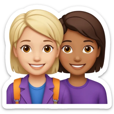 Lesbian girls  sticker