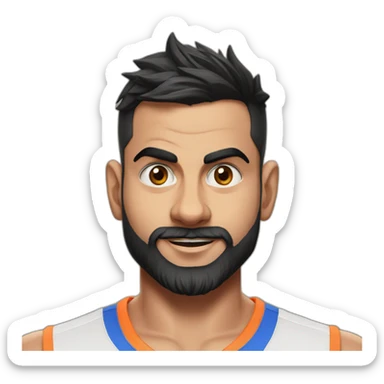 Virat Kohli with kingdom sticker