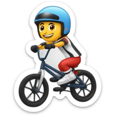 Pilote de bmx race sticker