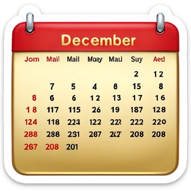 December Approval sticker