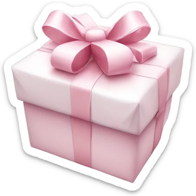 Light pink Christmas gifts under a white Christmas tree  sticker