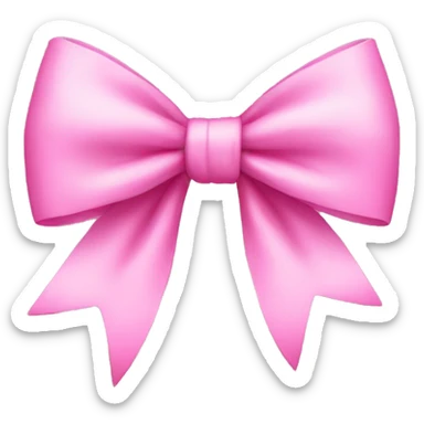 pink bow sticker
