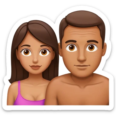 Husband and wife  sticker