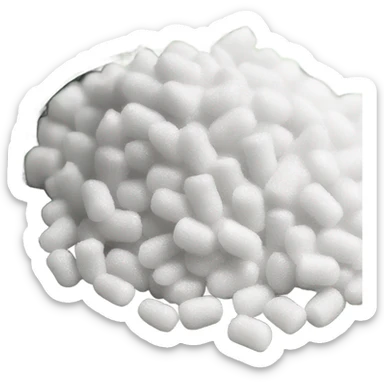 Salt next to a rolled up dollar bill sticker