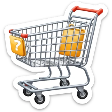 emoji for groceries like empty cart sticker