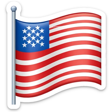 Bandera con tres líneas sticker