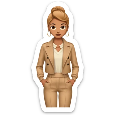 a fashion model slaying on the runway sticker