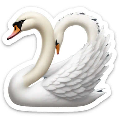the white swan

 sticker