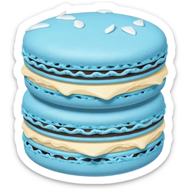 Macaron experiencing anaphylaxis  sticker