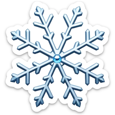 Snowflakes in winter sticker