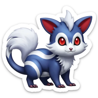 Shiny Furret-Absol-Noibat-Hybrid (Full body) sticker