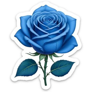 Rosa azul sticker