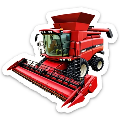 Combine Harvester - Case IH 8250 (Model Year: 2022) (Iconic colour: Red) sticker