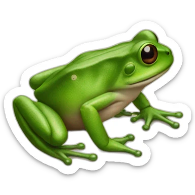 coffee bean frog sticker