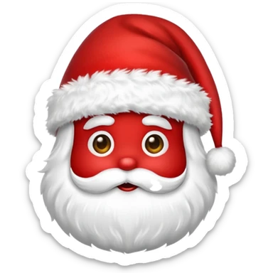 Santa hat emoji sticker