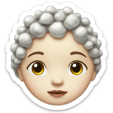 Personification oyster baby sticker