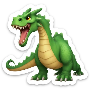 Huge Dragon with a dinosaur sticker