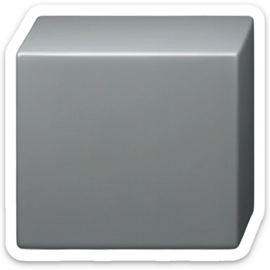 grey box like this ⬜ not 3D just like what i said sticker