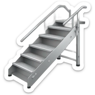 aluminium stair ladder 5 steps sticker