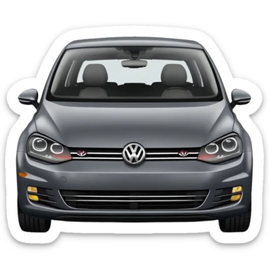 2013 Volkswagen Golf dark grey 5 door sticker