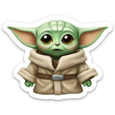 Baby yoda sticker
