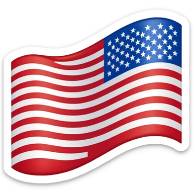 american flag  sticker