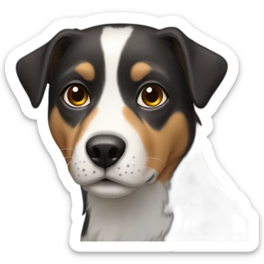 Female humanoid dog sticker