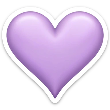 lilac heart sticker