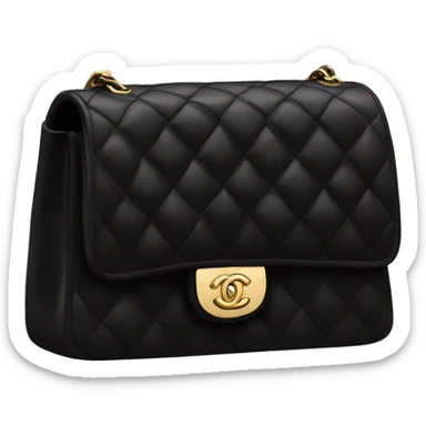 Black Chanel purse sticker