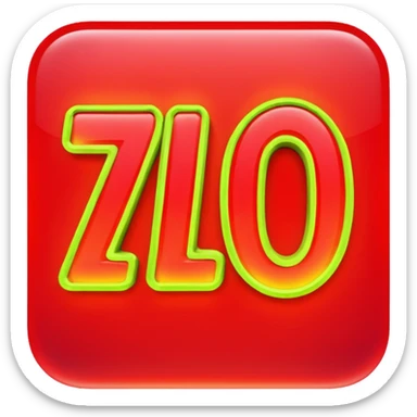 "zlo" text looking very evil sticker