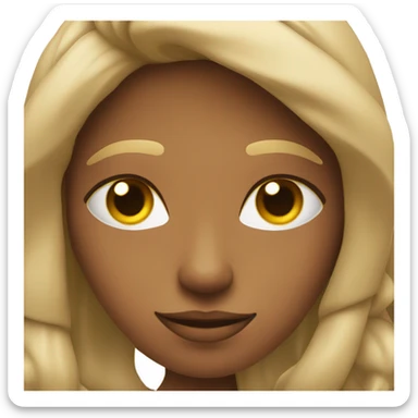 Face of relaxation  sticker