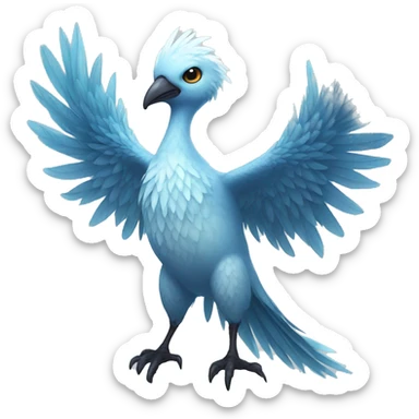 Fantasy ice bird full body sticker