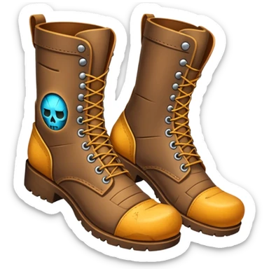 fractured boots sole sticker