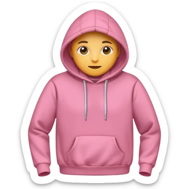 a pink hoodie sticker