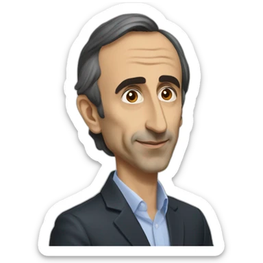 Éric Zemmour qui chevauche une personne sticker
