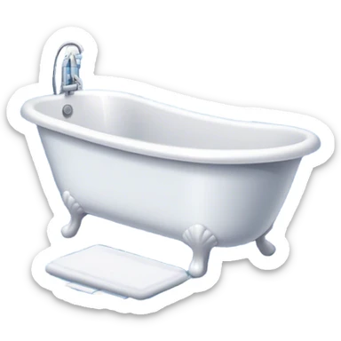 una bañera de hidromasaje en un cuarto de baño sticker