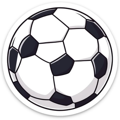 Soccer ball sticker