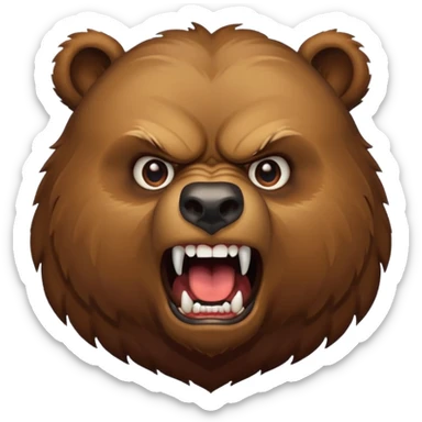 A random cool animal thats veeeeery angry sticker