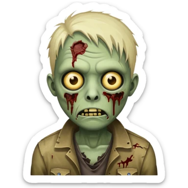 make a desinger zombie emoji sticker