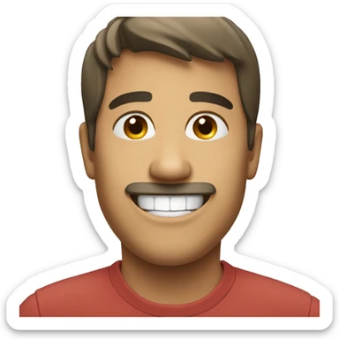 
smiling gaze sticker