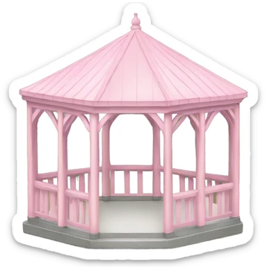 light pink gazebo sticker