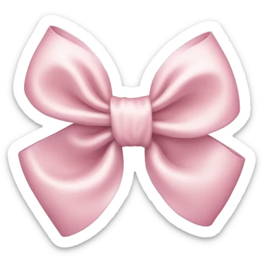 Light pink bow sticker