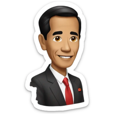 lgbtq president Jokowi sticker