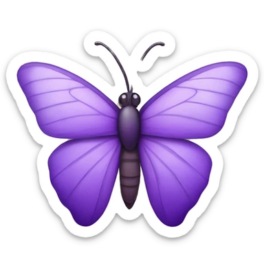 Mariposa morada sticker