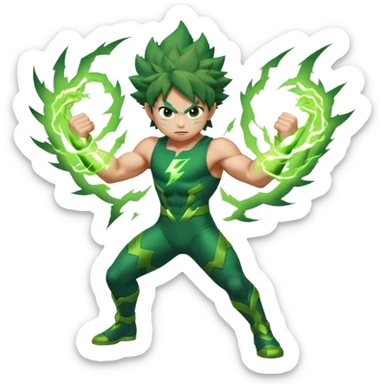 Deku smash sticker