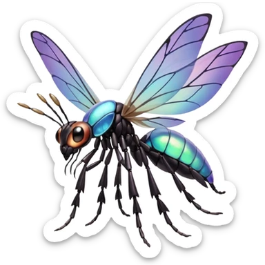 Elemental Bug-Fairy-type natural realistic elegant cool handsome beautiful pretty badass Pokémon-Fakémon-creature sticker