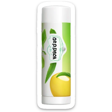 lip balm with label sticker