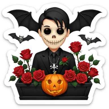 Chris motionless  🕸🦇🎃🥀⚰️🖤🪦🎶🎤☺️ sticker